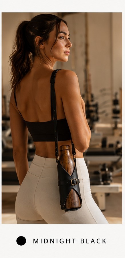 The Cupitta cross-body carrier in Midnight Black